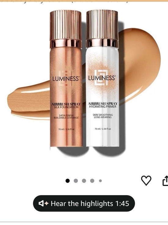 Luminess Other - New Luminess Airbrush Spray Silk Foundation & Hydrating Primer set  fair 020